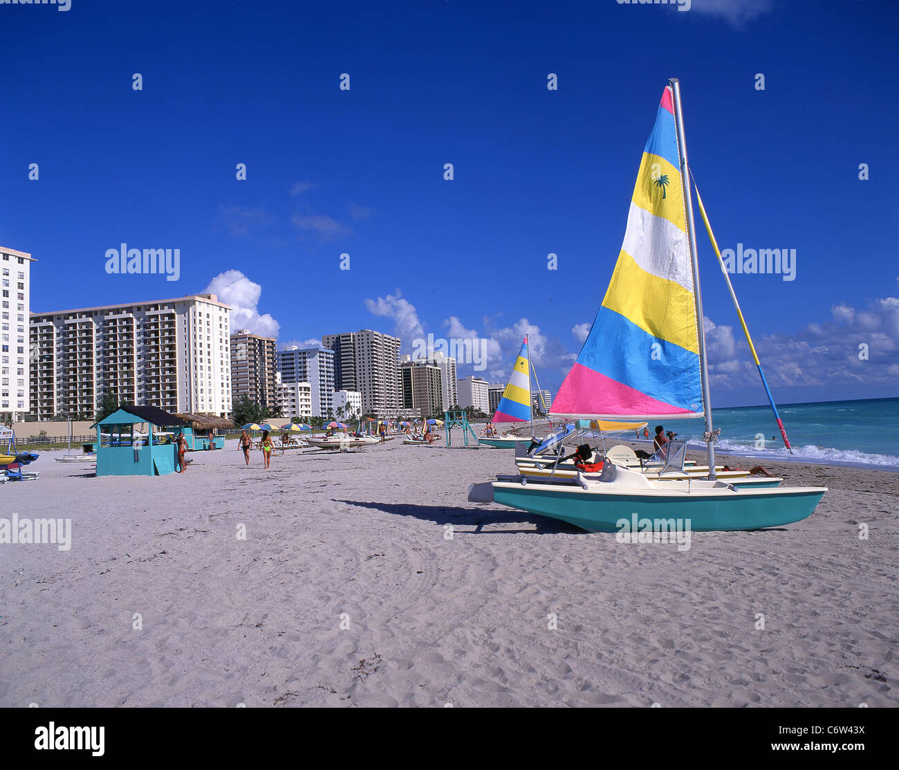 South Beach, Miami Beach, Florida, Vereinigte Staaten von Amerika Stockfoto