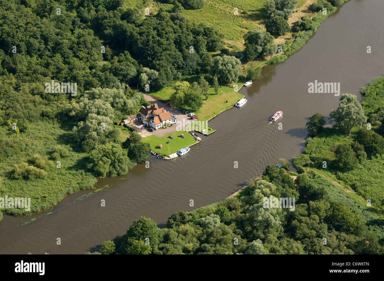 Surlingham, Norfolk Broads, england Stockfoto