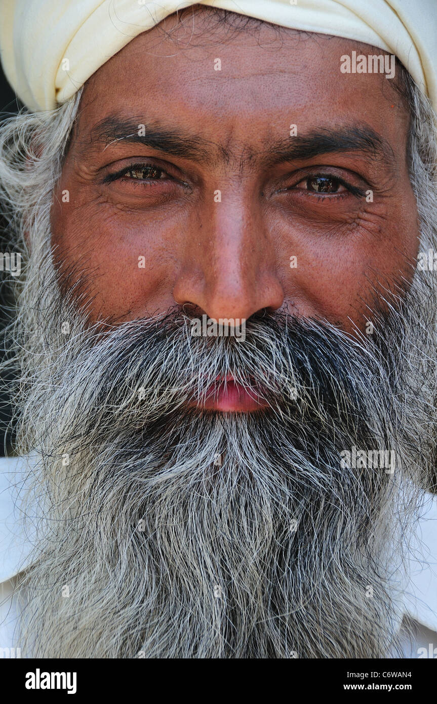 Sikh Mann an den goldenen Tempel. Stockfoto