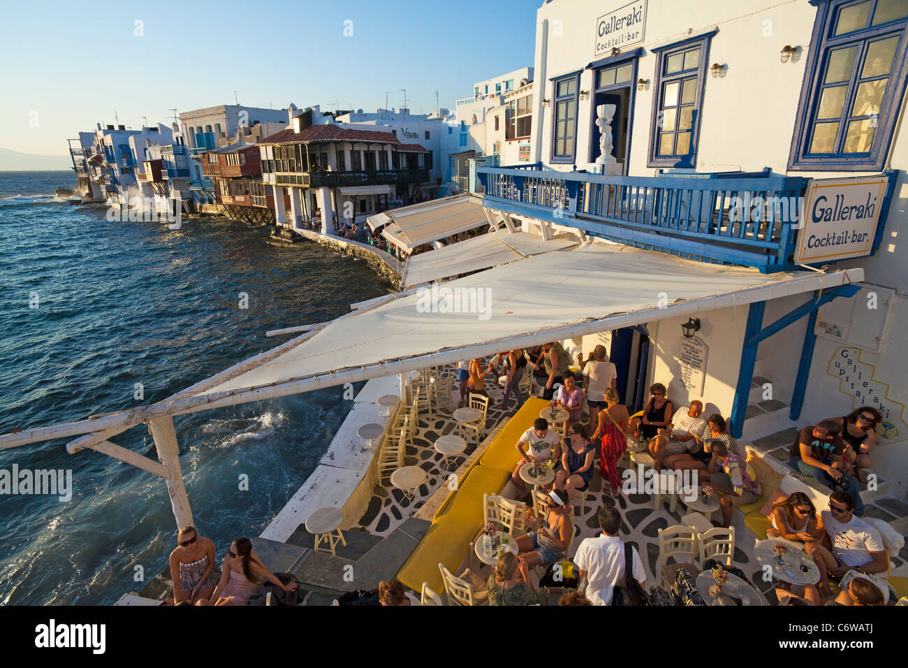 Mykonos (Chora), Kykladen, Griechenland, Europa Stockfoto