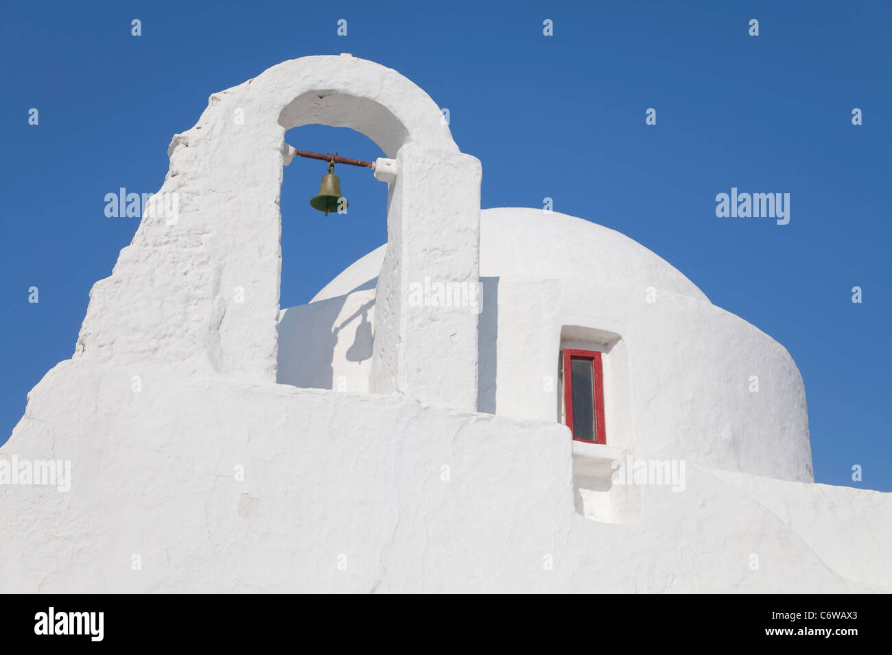 Kirche der Panagia Paraportiani, Mykonos (Chora), Kykladen, Griechenland, Europa Stockfoto