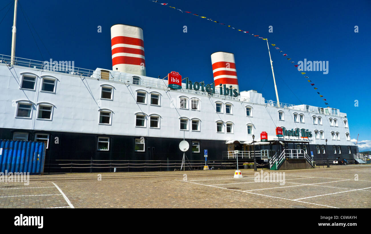 Ibis Hotel ankern ein schwimmendes Boot Hotel in Göteborg, Schweden Stockfoto