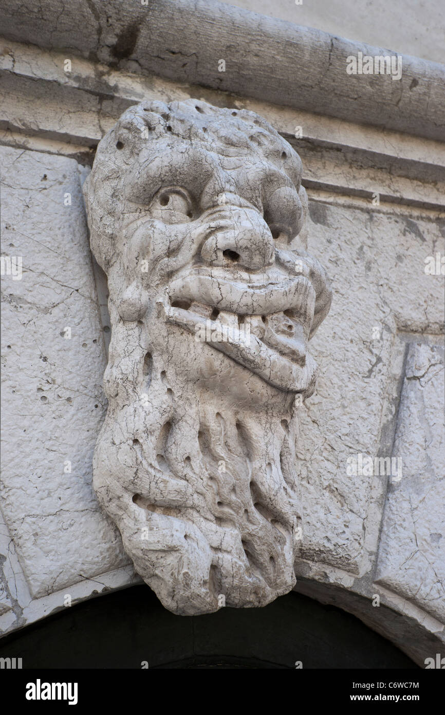 Groteske in Santa Maria Formosa, Venedig Stockfoto