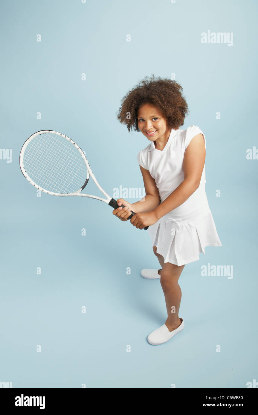 Zukünftige Sterne Tennisspieler Stockfoto