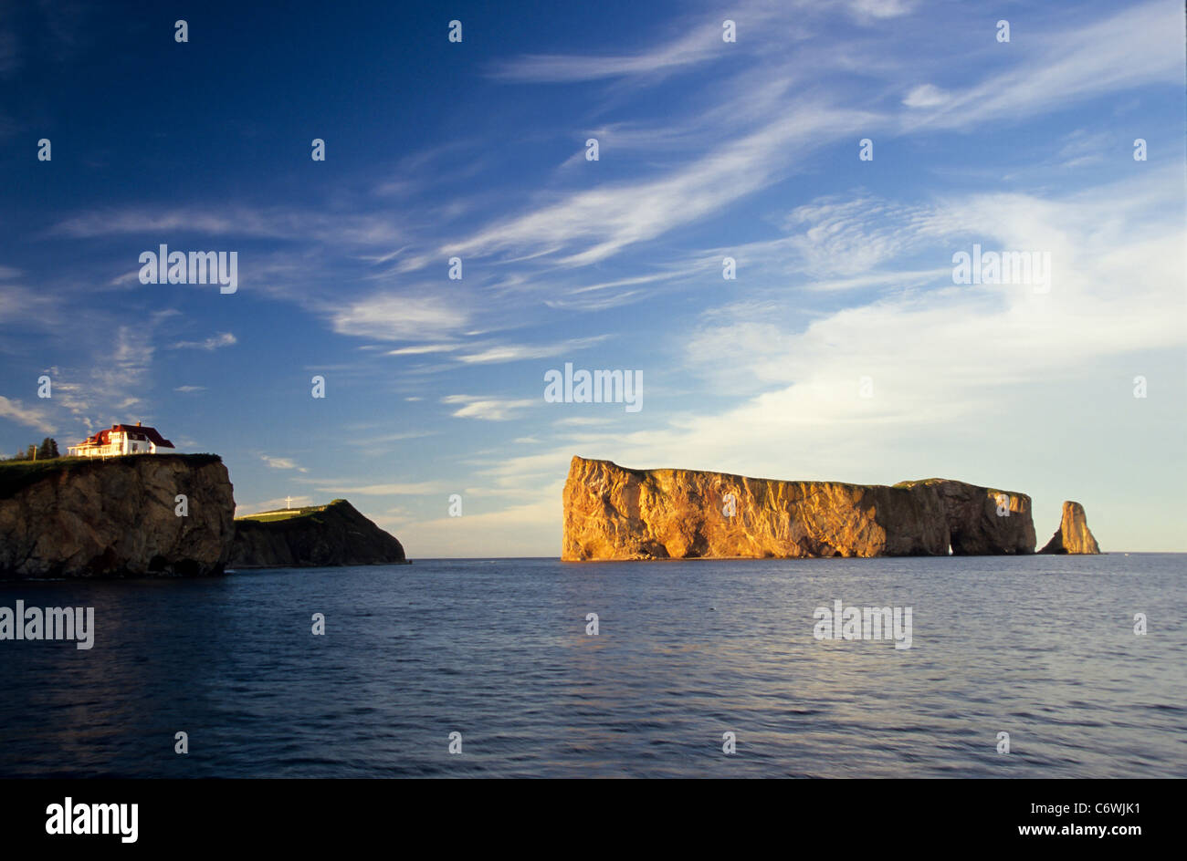 Roche-Percé, Halbinsel Gaspèsie, Quebec, Kanada Stockfoto