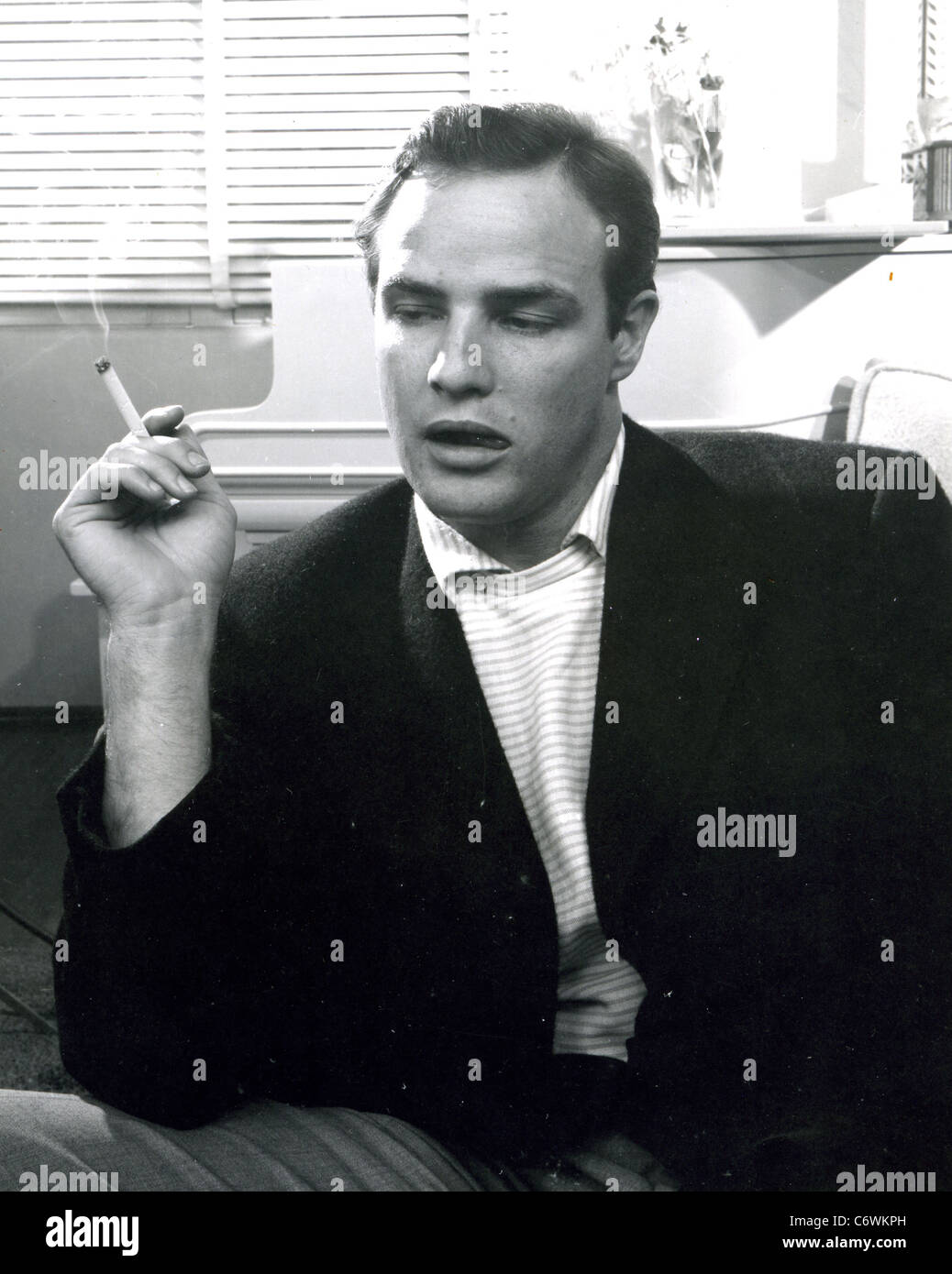MARLON BRANDO U.S. Filmschauspieler über 1955 Stockfoto