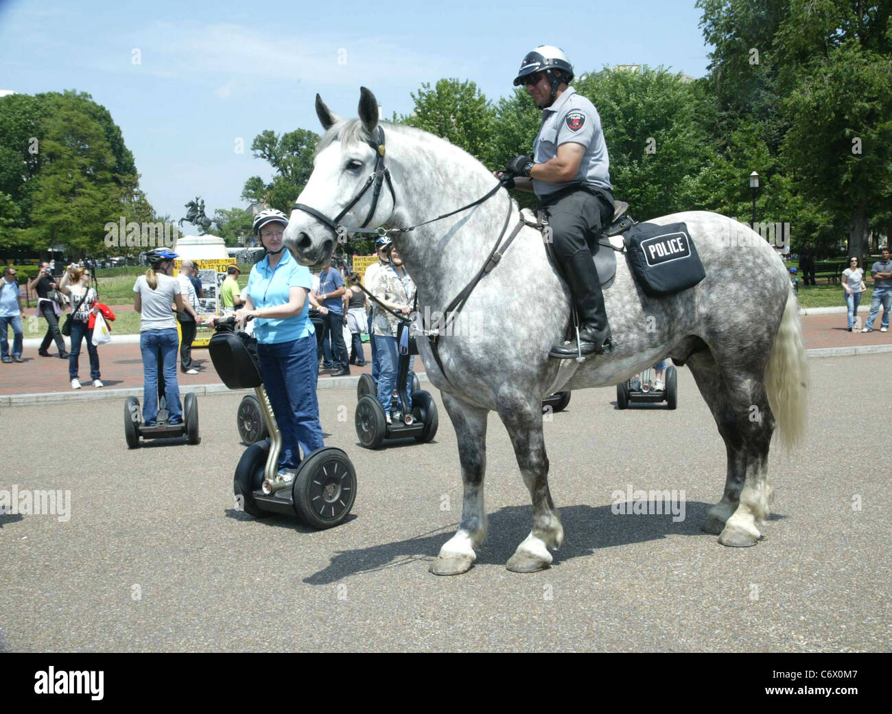 Polizisten aus ganz Amerika Ritt National Park Service Pferde an der Pennsylvania Avenue am 14. Mai 2010, im Rahmen ihrer Stockfoto