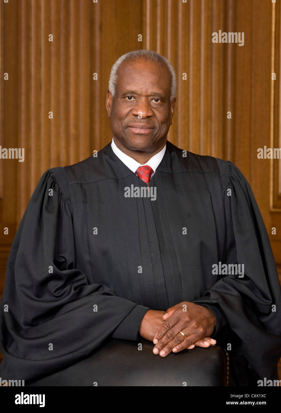 Offizielles Porträt von Vereinigte Staaten Höchstes Gericht Gerechtigkeit Clarence Thomas Stockfoto