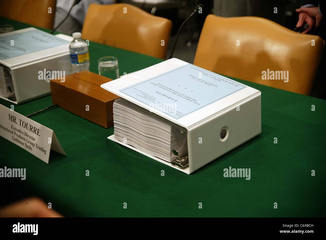 Im Rahmen einer staatlichen Angelegenheiten Untersuchungen Unterausschusses und Senat Homeland Security Anhörung auf dem Capitol Hill auf Ausstellungen Stockfoto