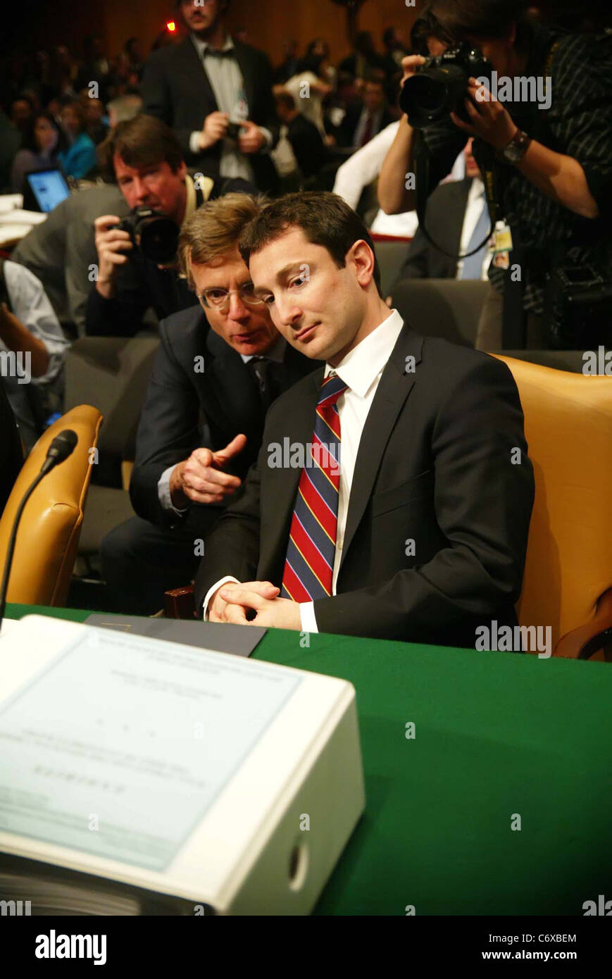 Fabrice Tourre, Executive Director, strukturiert Products Group Trading während eines Senats von The Goldman Sachs Group, Inc. Stockfoto