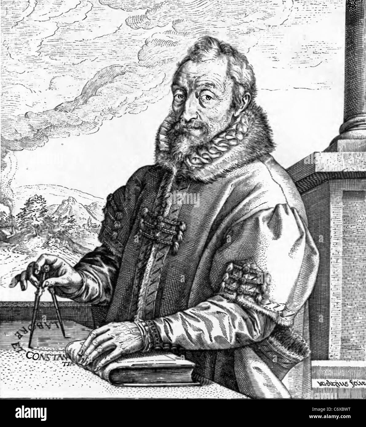 HENDRICK GOLTZIUS (1558-1617) niederländische Grafiker und Kupferstecher Stockfoto