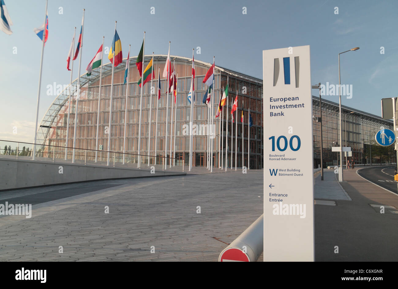 Die Europäische Investitionsbank (EIB) Büros in Luxemburg.  Es wurde 1958 durch den Vertrag von Rom gegründet. Stockfoto
