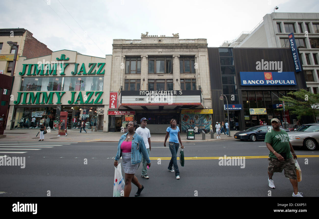 Die Fensterläden Victoria Theater in Harlem Stockfoto