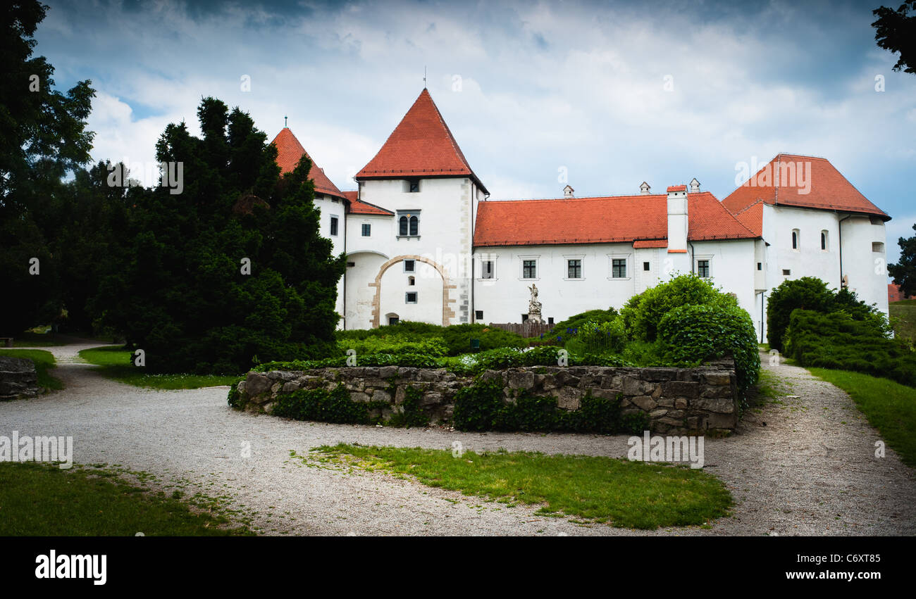 Alte mittelalterliche Burg. Varazdin, Kroatien Stockfoto