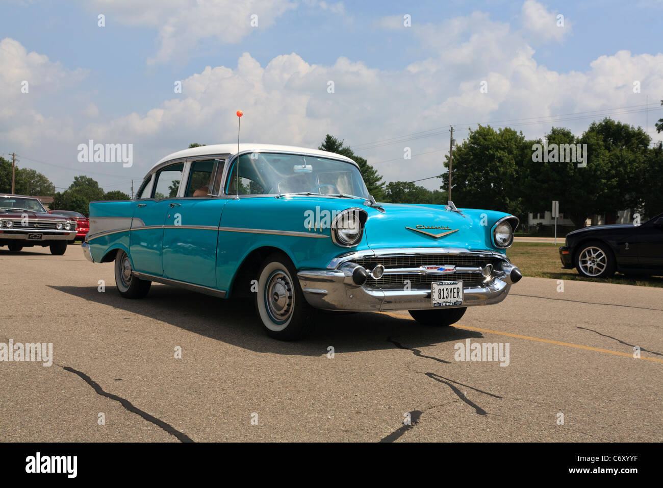 1957 Chevrolet Bel Air Automobil. Stockfoto