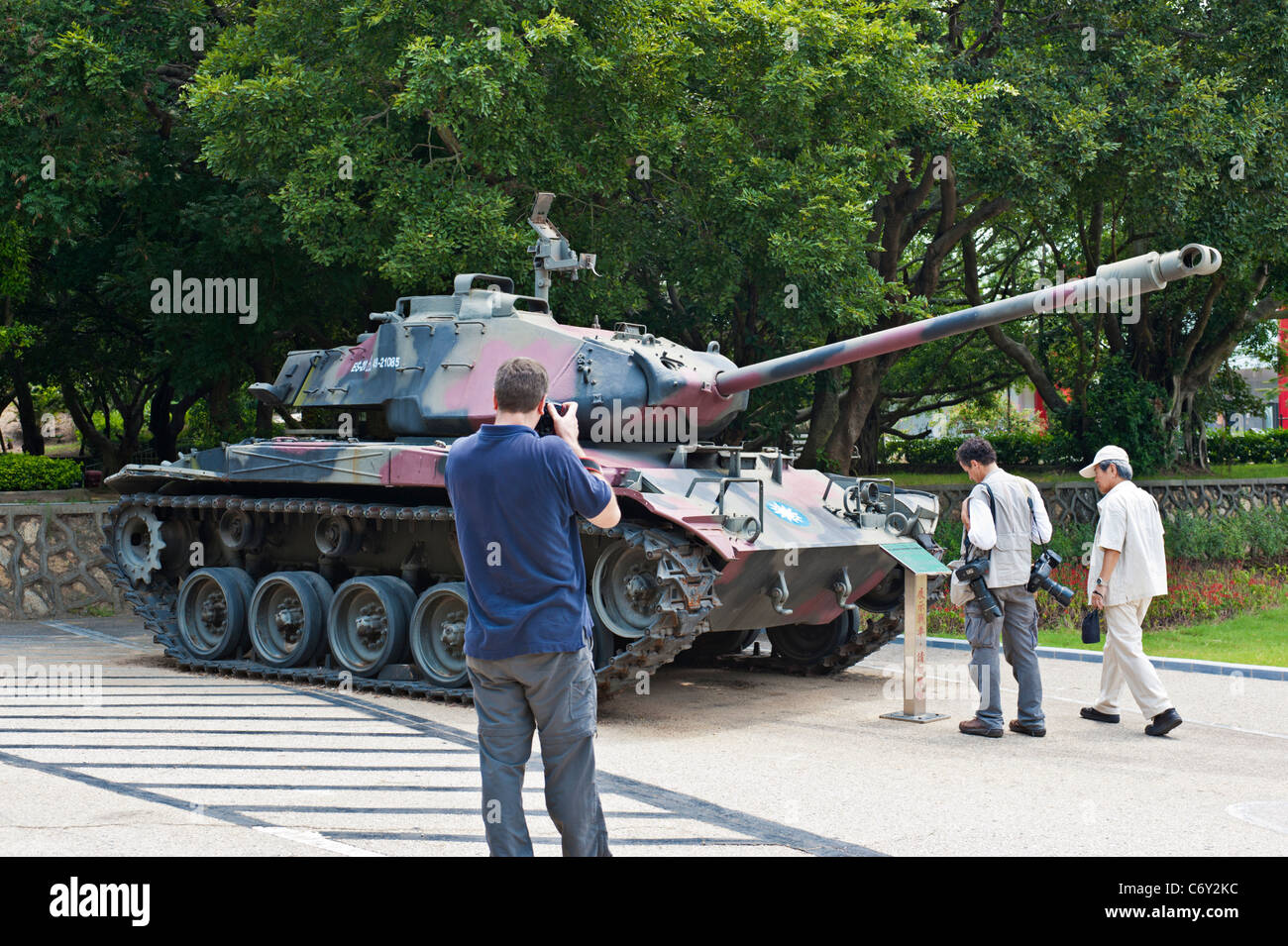 M41 Walker Bulldog leichte Panzer, 823 Artillerie Schlacht Kriegsmuseum, Kinmen Nationalpark, Kinmen, Taiwan Stockfoto