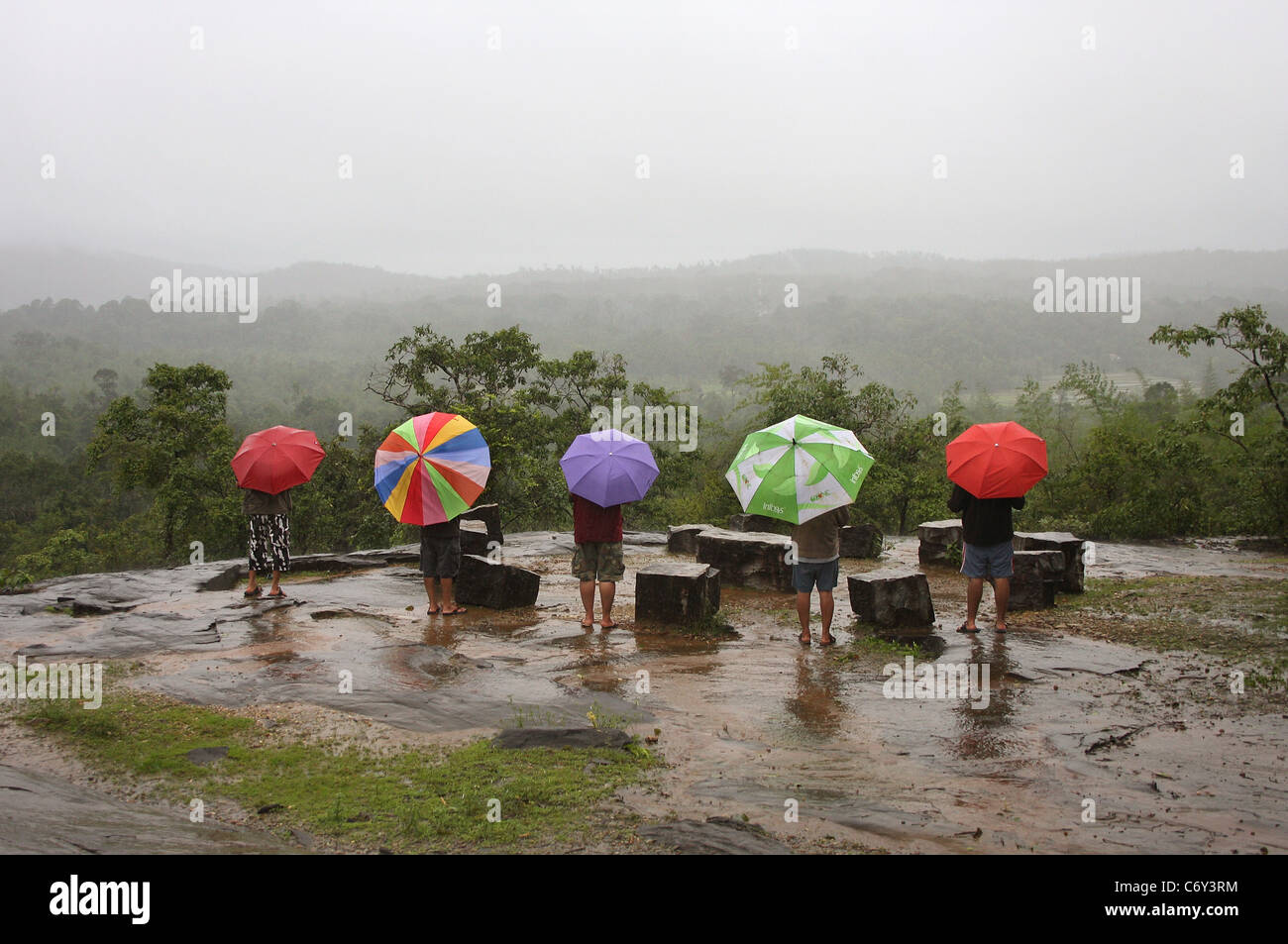 Monsun-Magie Stockfoto