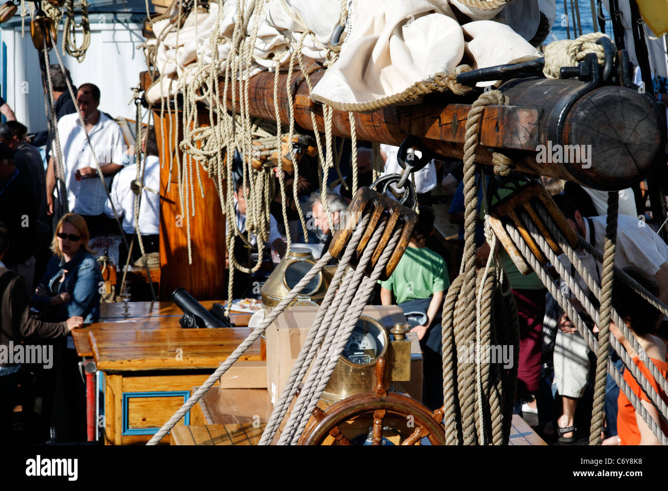 Tall Ship, maritime Festival, Brest 2008 (Finistère, Frankreich, Europa). Stockfoto