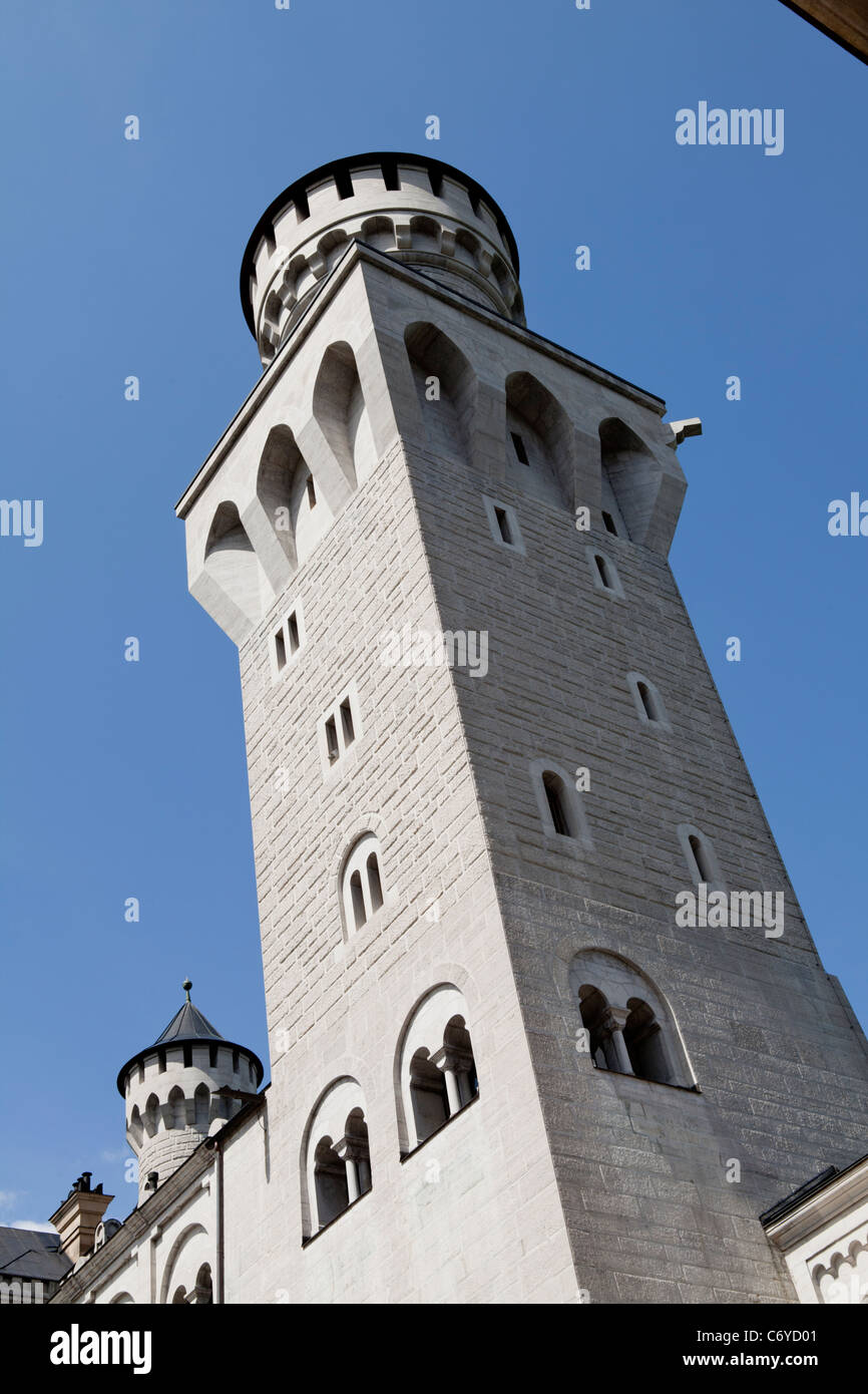 Architektur Detail am Schloss Neuschwanstein Bayer Deutschland Stockfoto