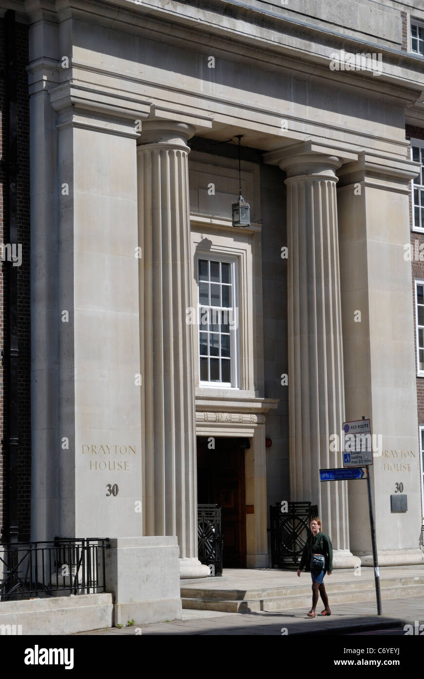 Drayton Haus an 30 Gordon Street, London, England Stockfoto