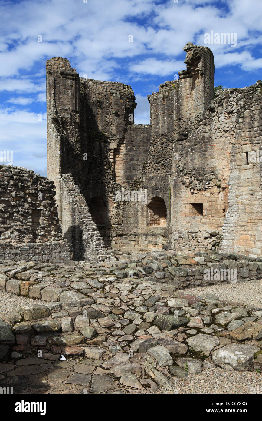 Die [des Wächters Turm] [Kildrummy Castle], Aberdeenshire, Schottland Stockfoto