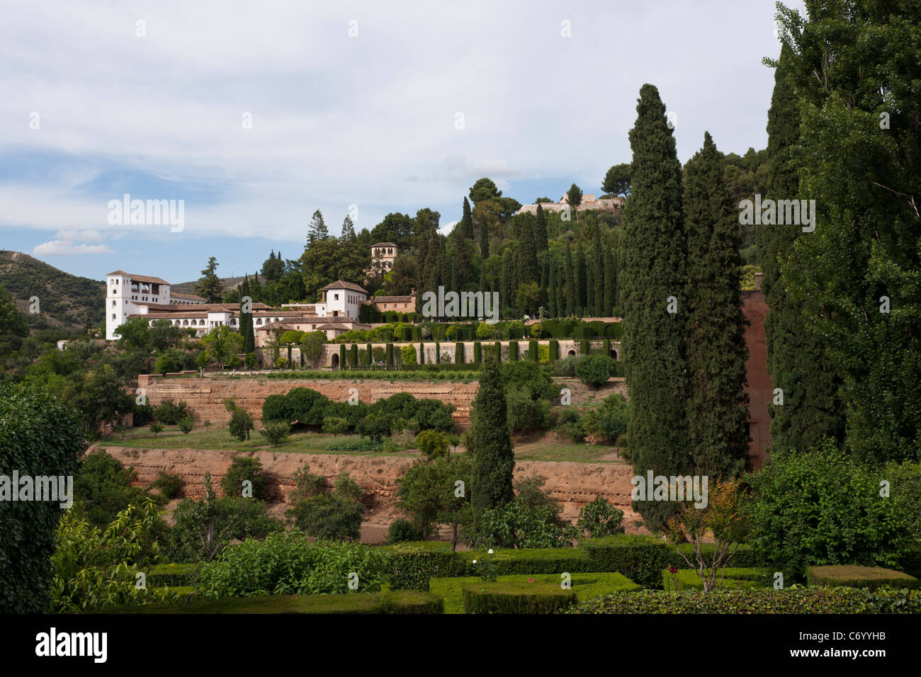 Der Generalife, Granada, Spanien Stockfoto