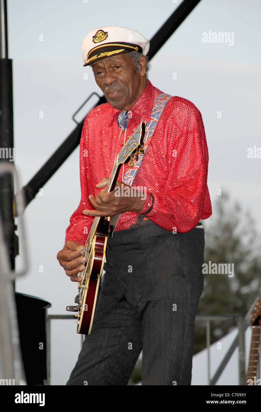 Chuck Berry führt während des Las Vegas Rockabilly Wochenendes an der Orleans Hotel Las Vegas, Nevada - 03.04.10 Chris Connor Stockfoto