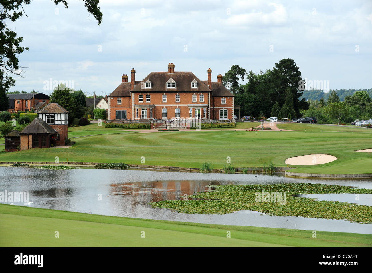 Astbury Hall Golfplatz in der Nähe von Bridgnorth im Besitz von Kenneth "K. k K." Downing Judas Priester Gitarrist Stockfoto