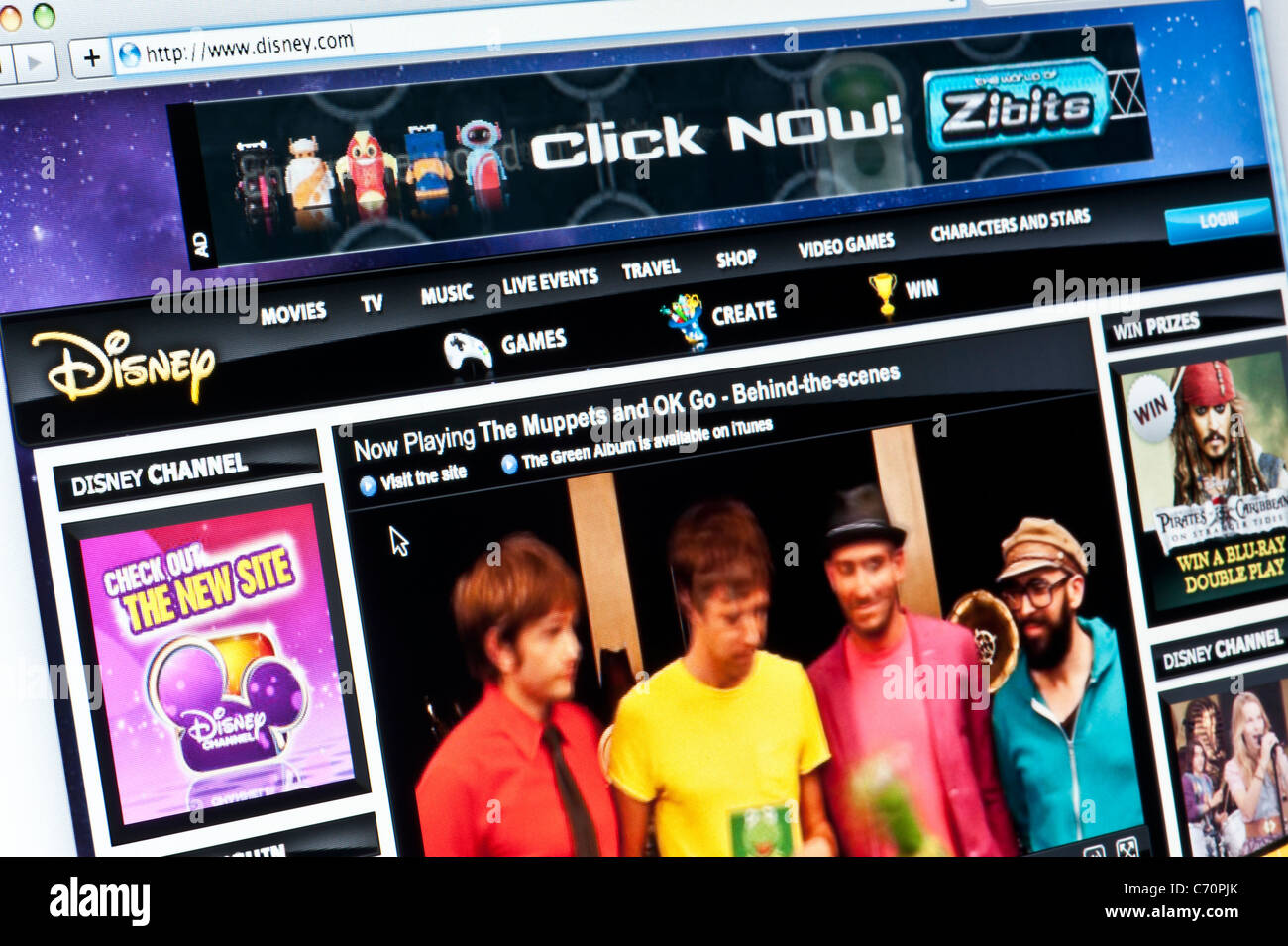 Nahaufnahme von der Disney-Logo, wie auf ihrer Website zu sehen. (Nur zur redaktionellen Verwendung: print, TV, e-Book und redaktionelle Webseite). Stockfoto