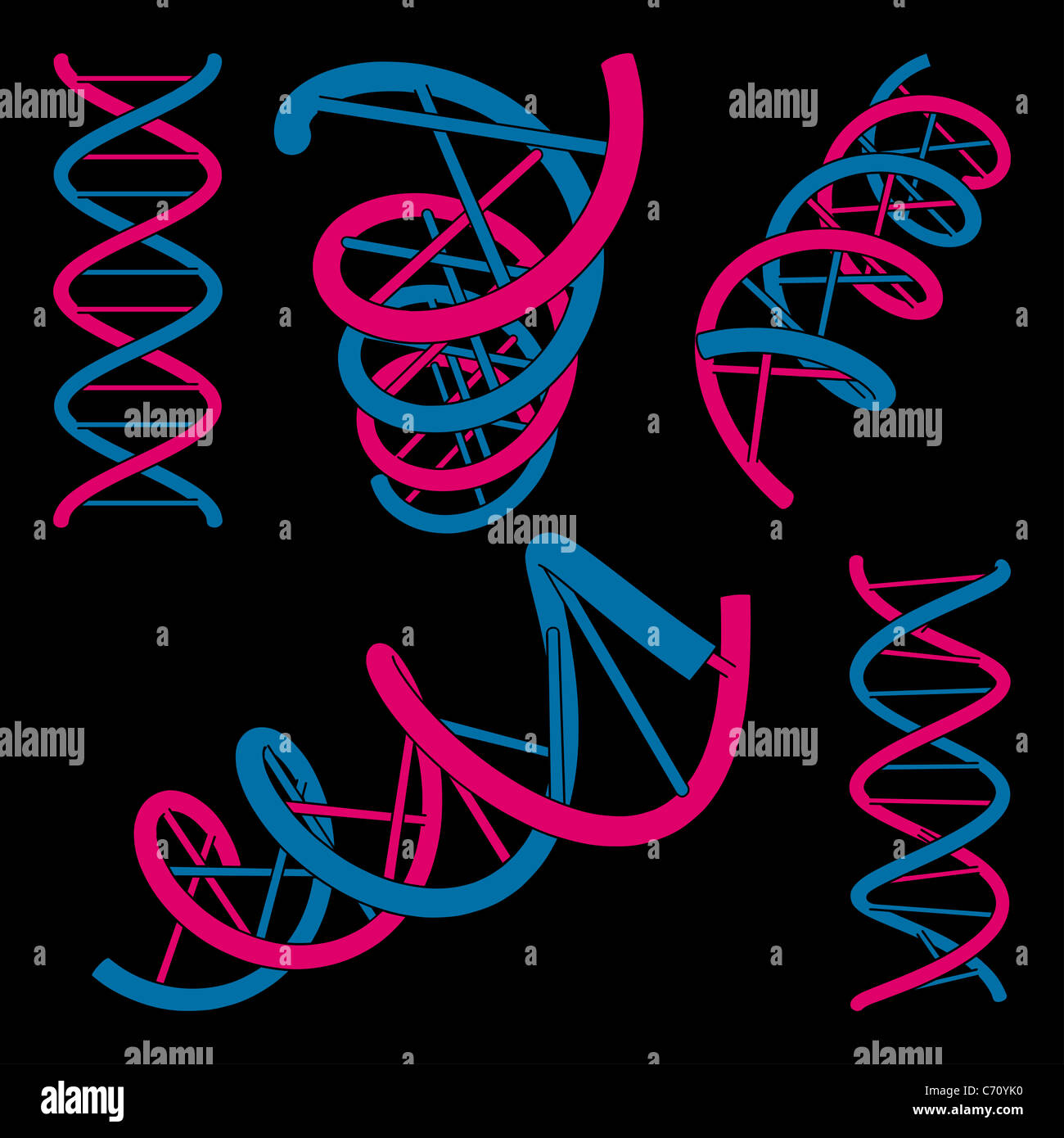 DNA-Symbole Stockfoto