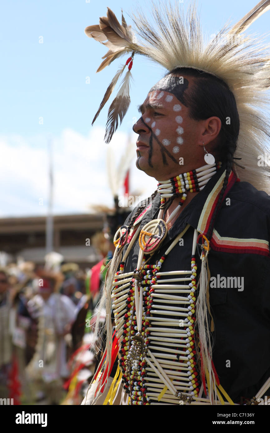 SHakopee Mdewakanton Sioux Gemeinschaft, Wacipi Pow Wow, indianische Danse Festival, Minneapolis Minnesota Vereinigte Staaten von Amerika Stockfoto