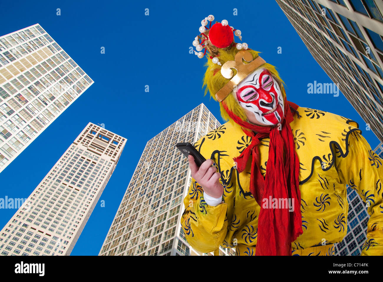 Computer-generierte Hintergrund des US-Affe Stockfoto