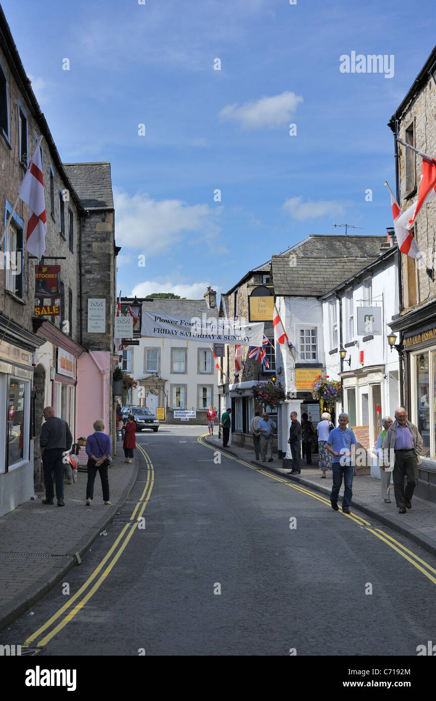 Market Street, Kirkby Lonsdale Stockfoto