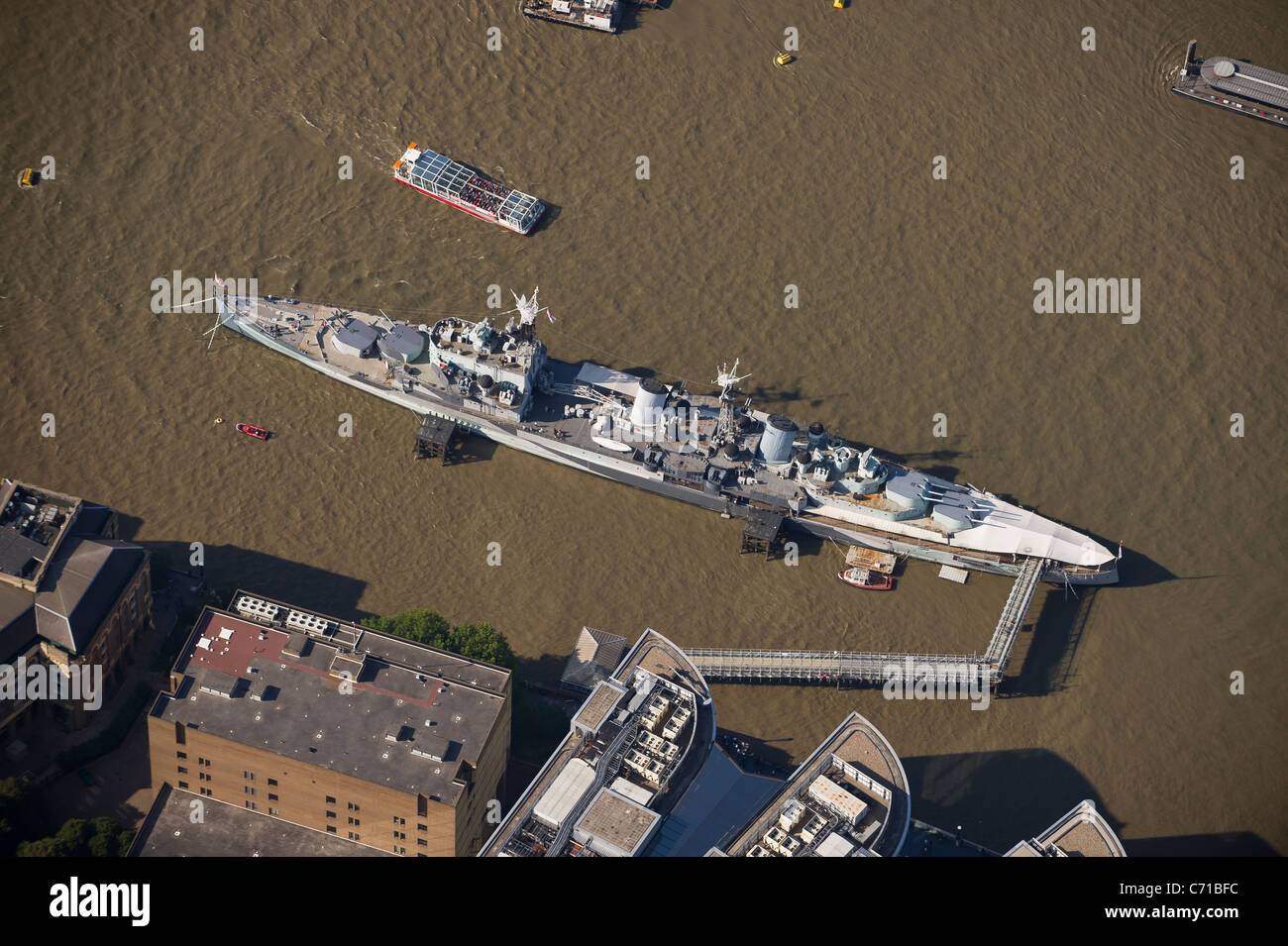 HMS Belfast Stockfoto