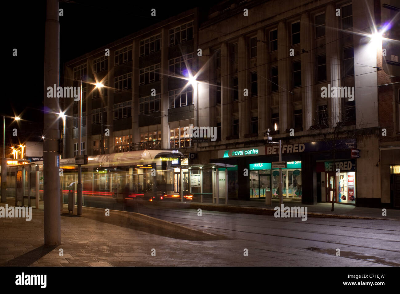 Straßenbahn-Geist Stockfoto