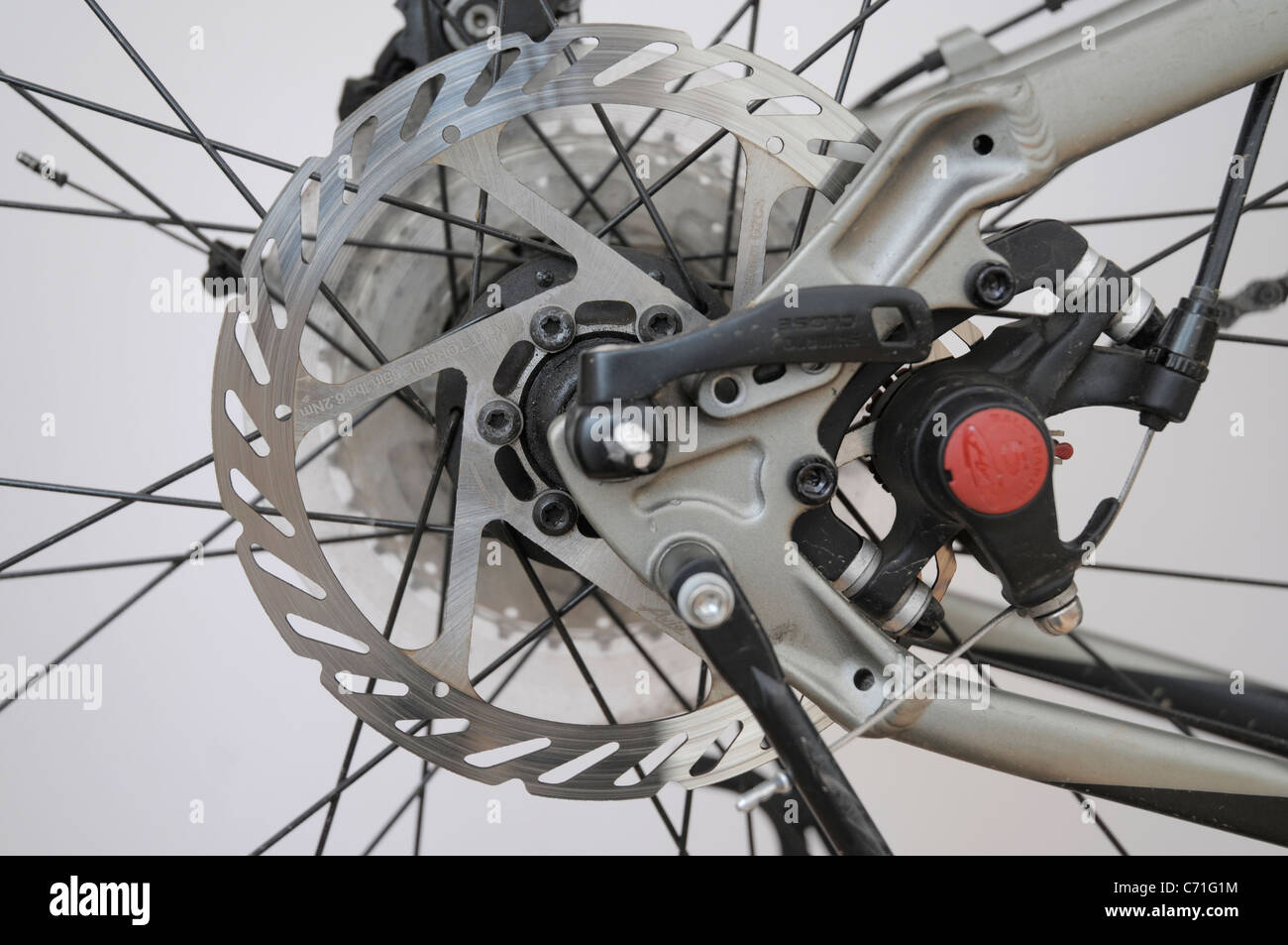 Scheibenbremse Für Fahrräder Stockfoto