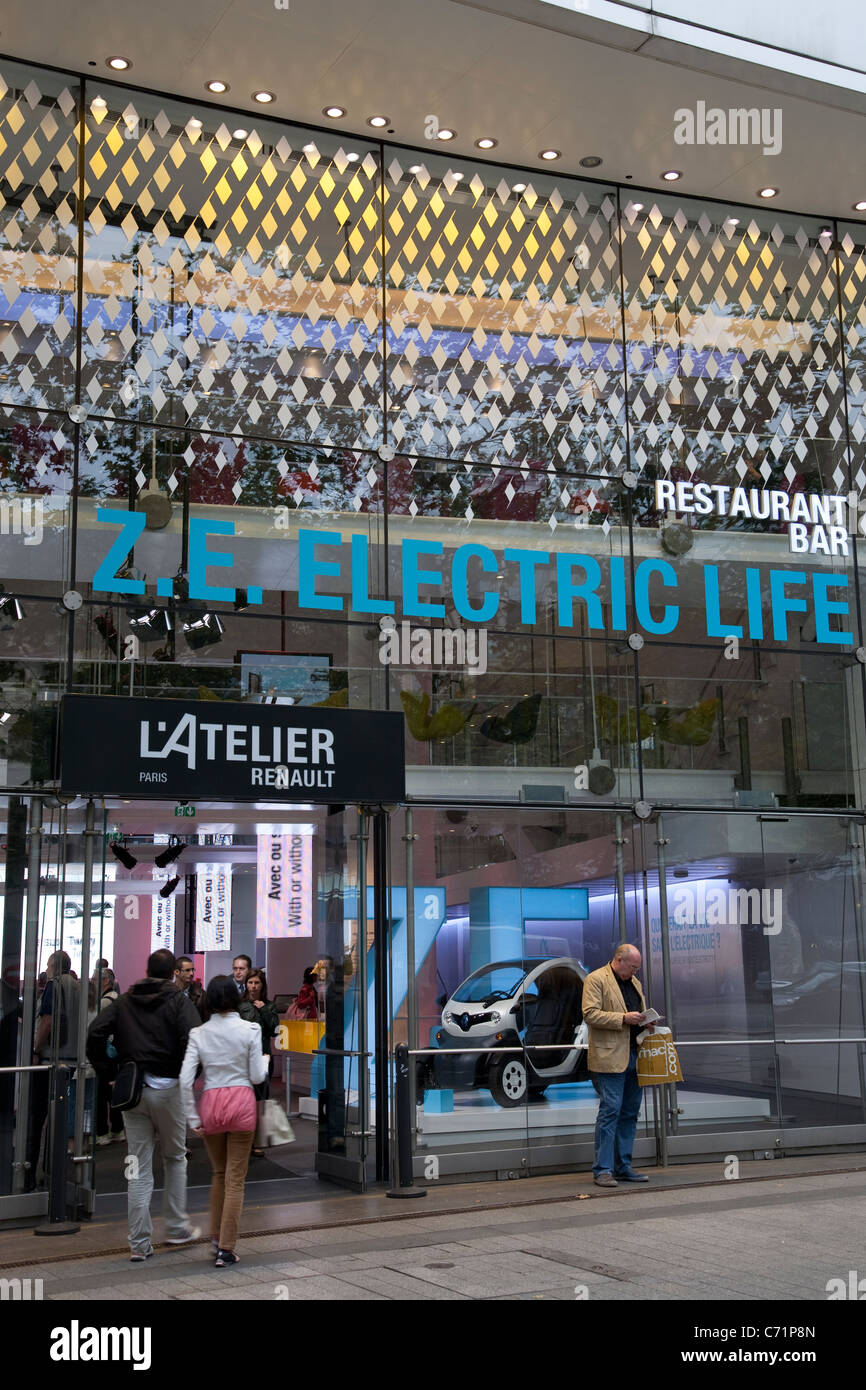 Renault Shop, Champs-Elysees in Paris, Frankreich Stockfoto