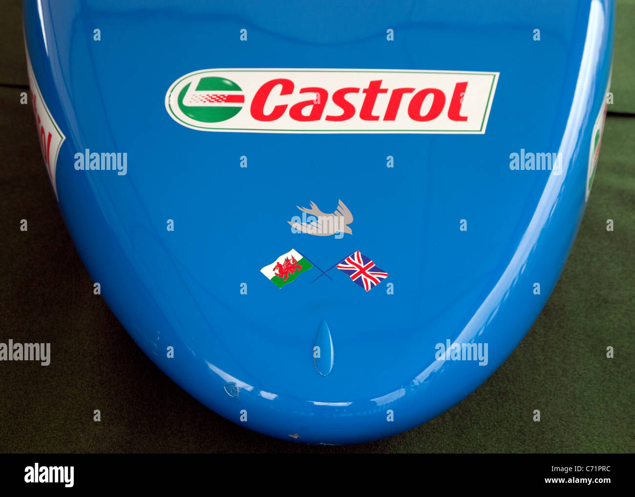 Ecovelocity motor Festival London - Bluebird Geschwindigkeit Rekord Elektroauto Stockfoto