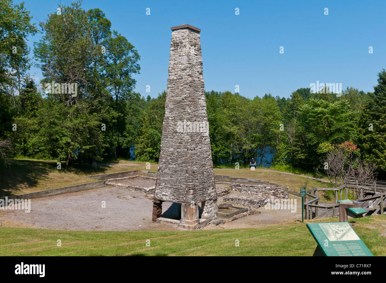 Schmiedet du Saint-Maurice National Historic Site of Canada mit Sitz in Region Mauricie Provinz Quebec Stockfoto