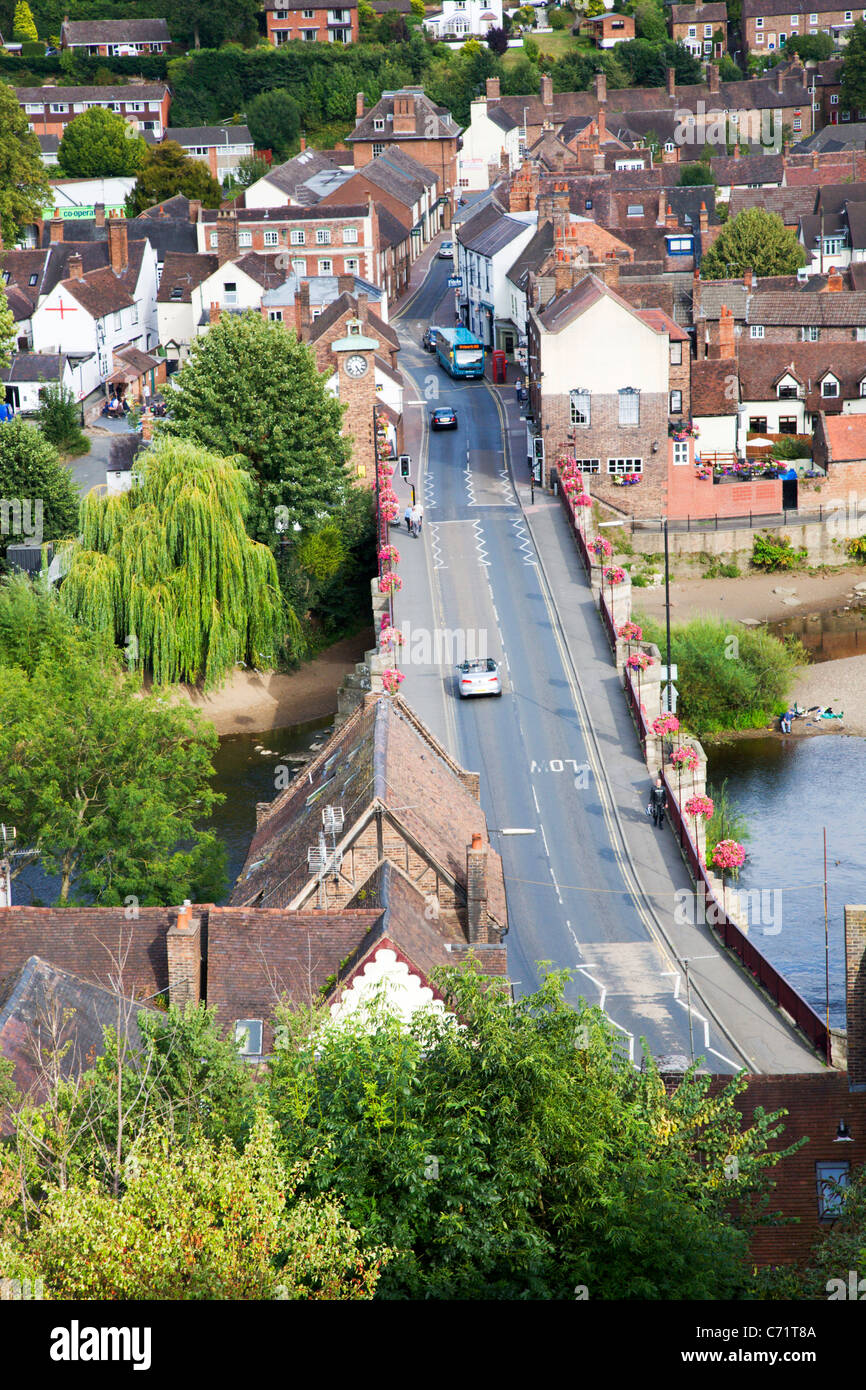 Brücke über den Fluss Severn bei Bridgnorth, Shropshire, England Stockfoto