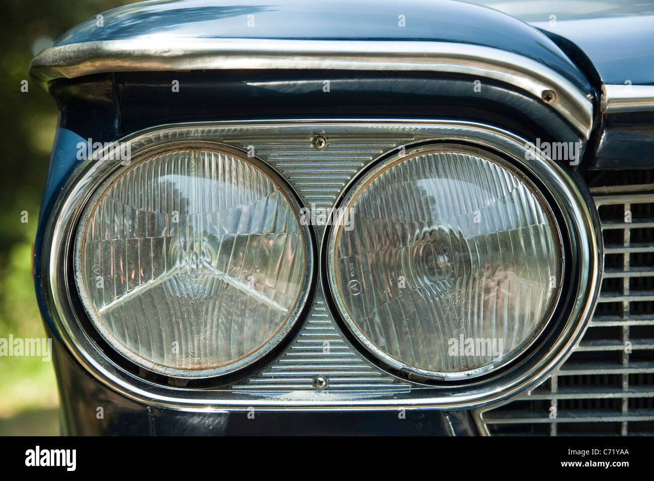 Autoscheinwerfer Stockfoto