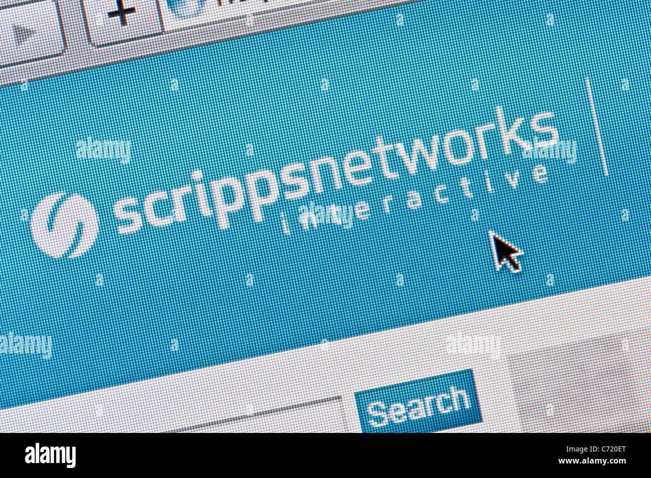 Nahaufnahme des Scripps Networks Logos, wie auf ihrer Website zu sehen. (Nur zur redaktionellen Verwendung: print, TV, e-Book und redaktionelle Webseite). Stockfoto
