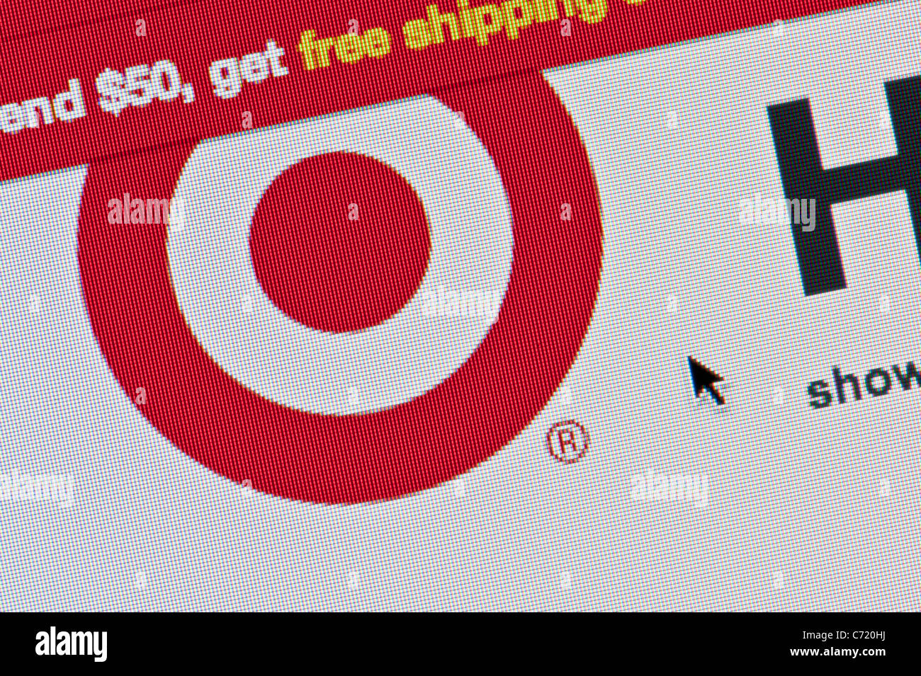 Nahaufnahme von der Ziel-Logo, wie auf ihrer Website zu sehen. (Nur zur redaktionellen Verwendung: print, TV, e-Book und redaktionelle Webseite). Stockfoto