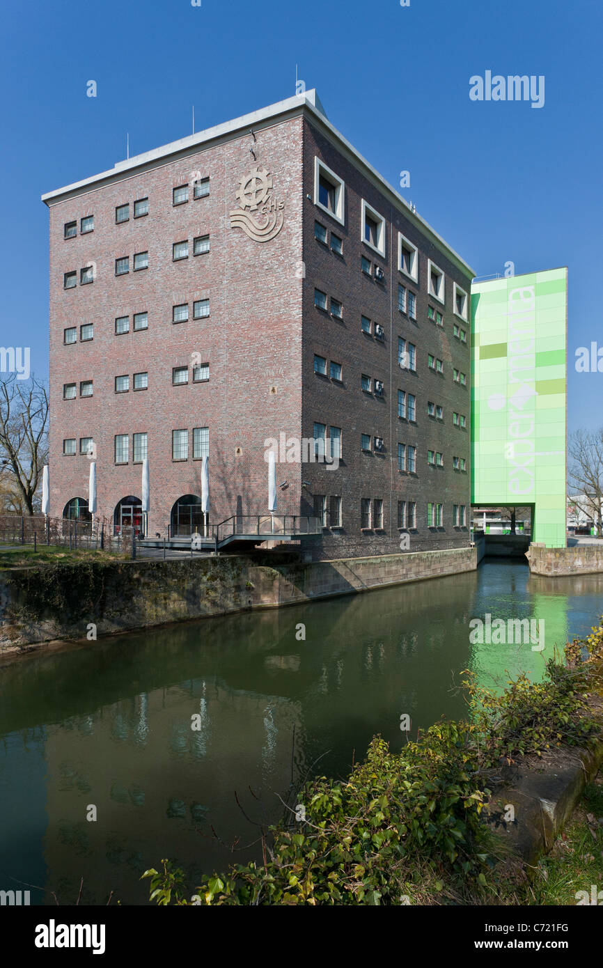 EXPERIMENTA GEBÄUDE, SIENCE CENTER, LERNEN UND SINNESERFAHRUNGEN, HEILBRONN, BADEN-WÜRTTEMBERG, DEUTSCHLAND Stockfoto