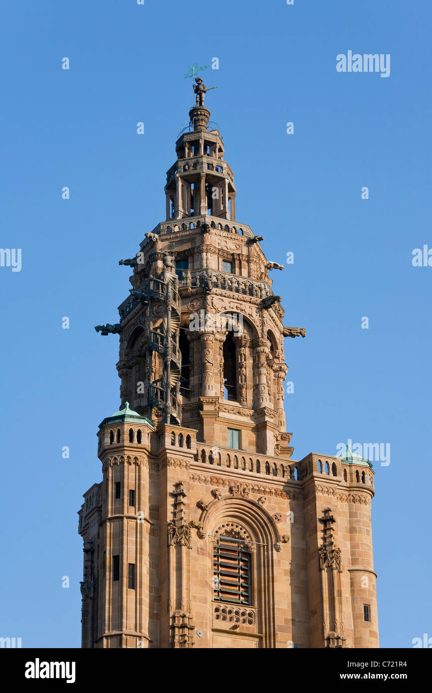 TURM DER ST. KILIAN KIRCHE, KILIANSKIRCHE, HEILBRONN, BADEN-WURTTTEMBERG, DEUTSCHLAND Stockfoto