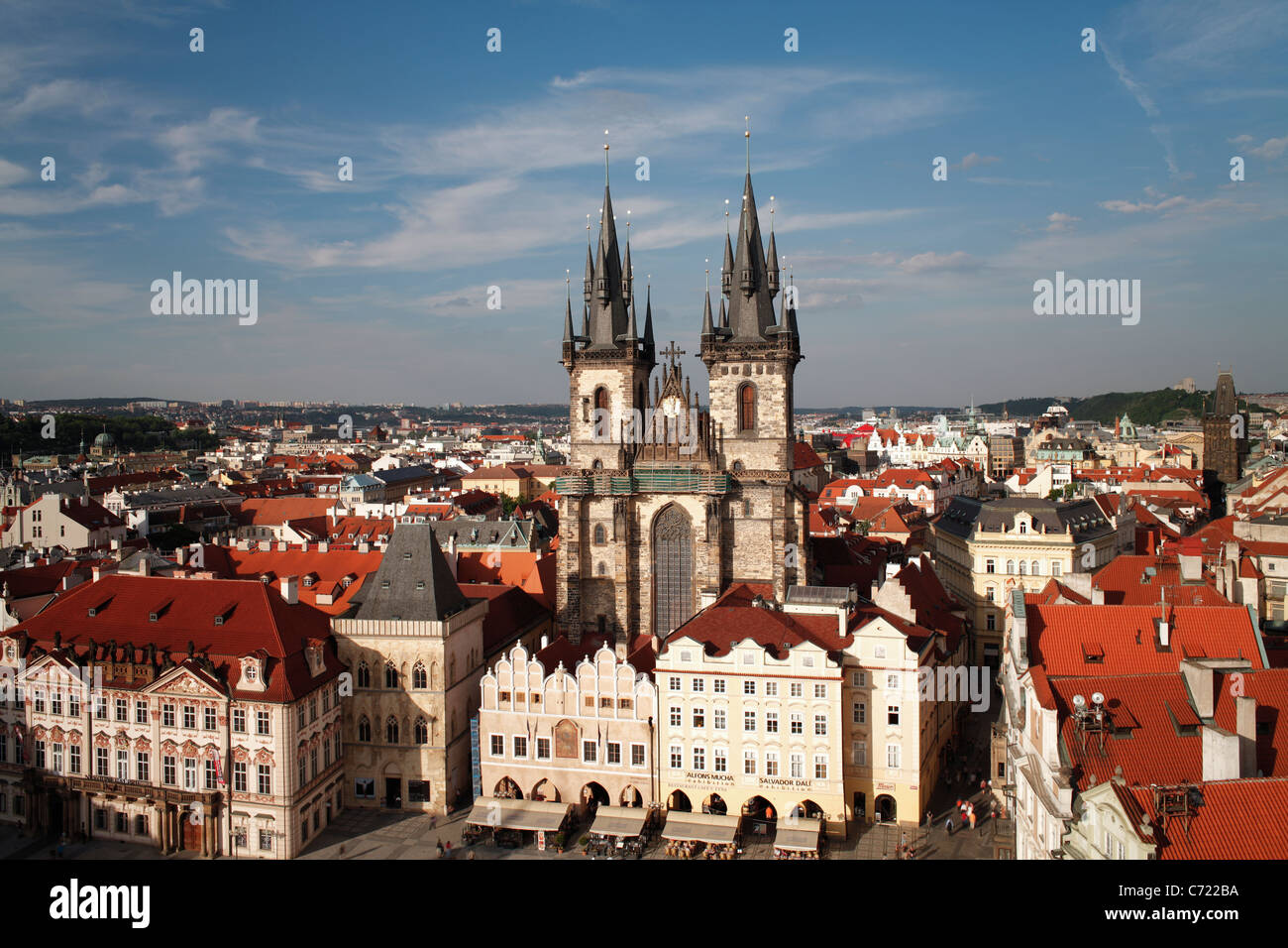 Church of Our Lady vor Týn (Teynkirche) in der Altstadt (Stare Mesto), Prag, Tschechische Republik Stockfoto