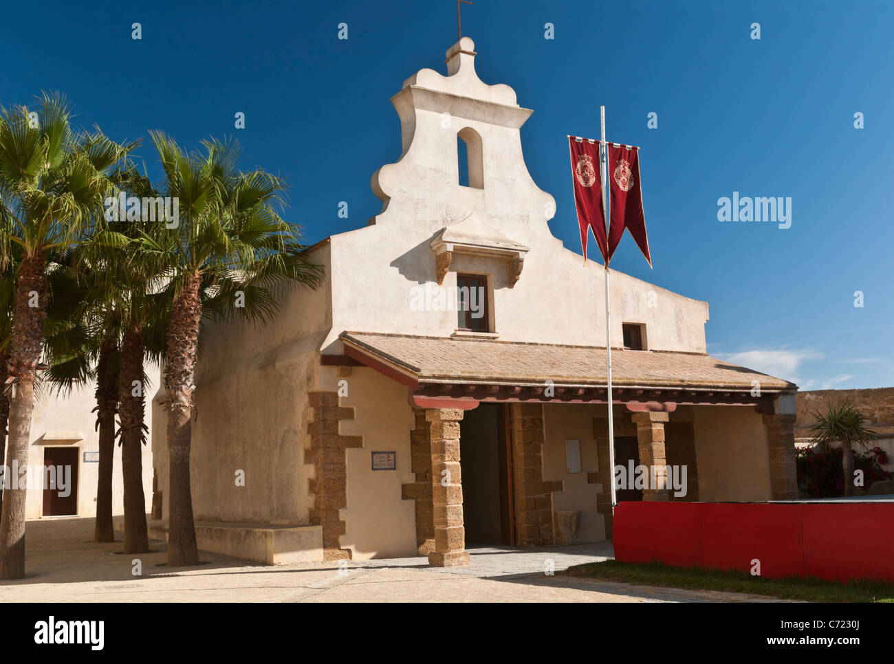 Castillo de Santa Catalina Kapelle Cadiz Spanien Stockfoto