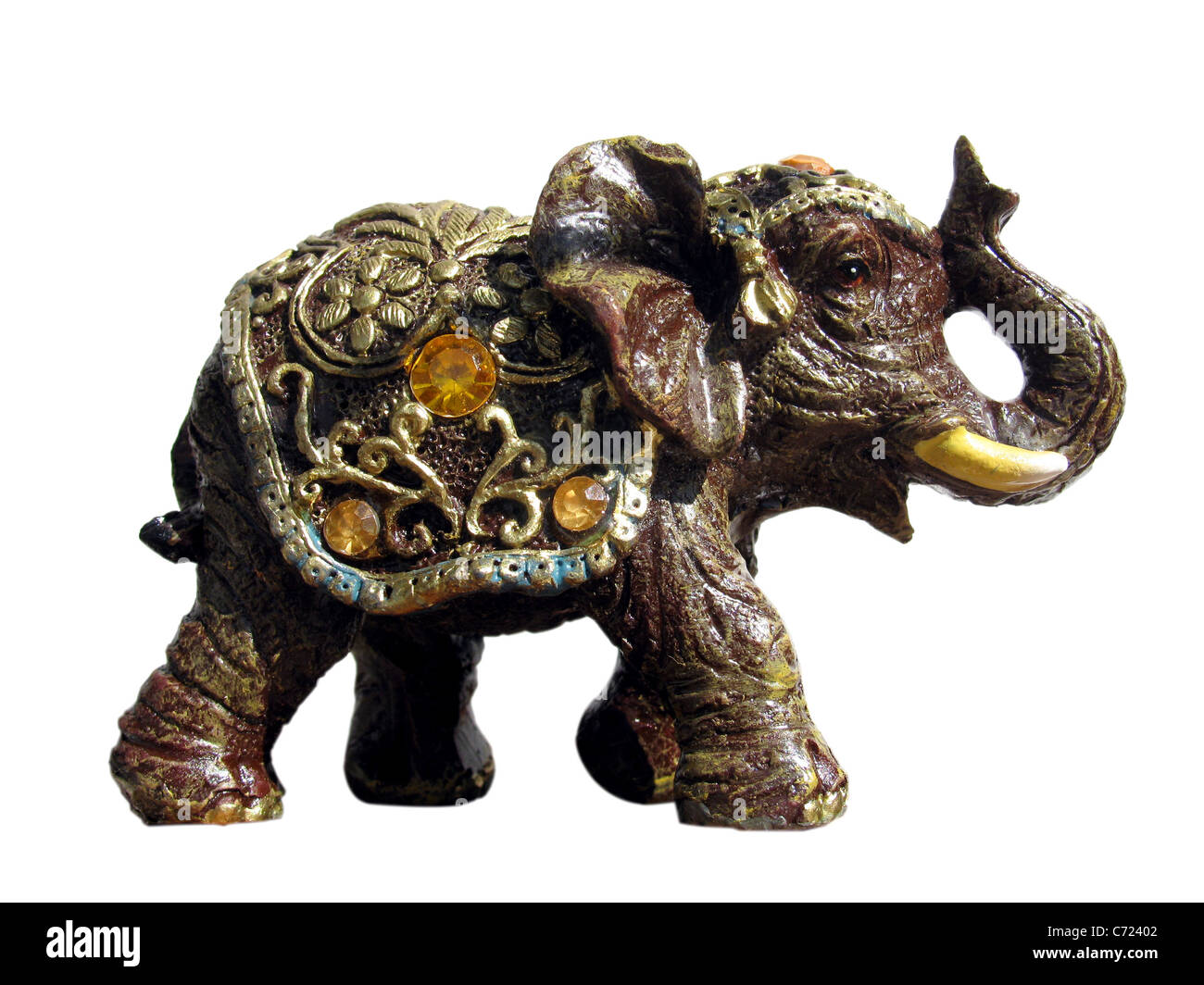 Statuette des Elefanten Stockfoto