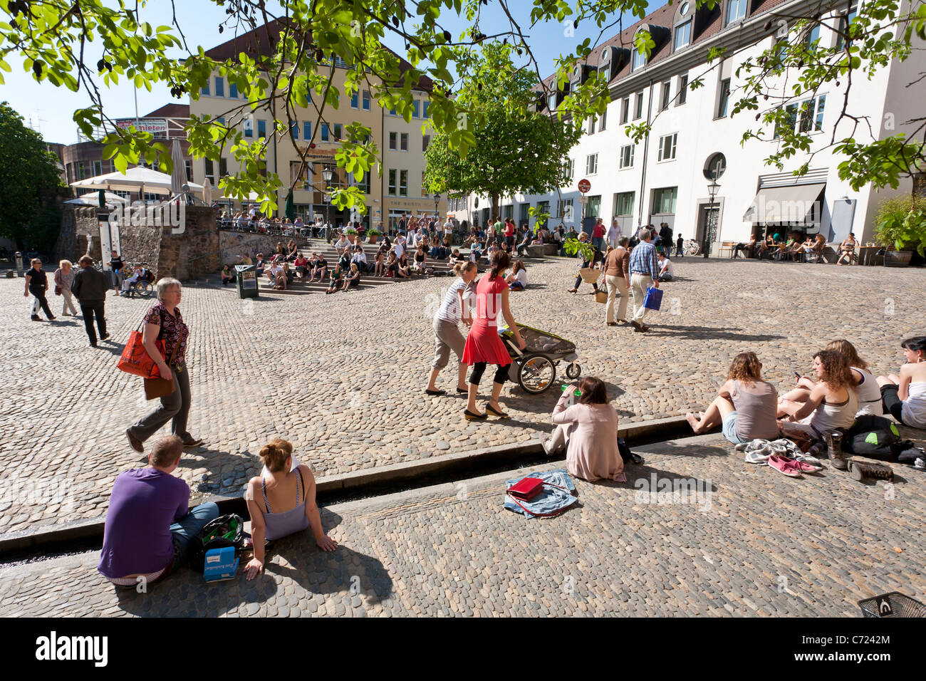 DIESES ORT, FREIBURG IM BREISGAU, BADEN-WÜRTTEMBERG, DEUTSCHLAND Stockfoto