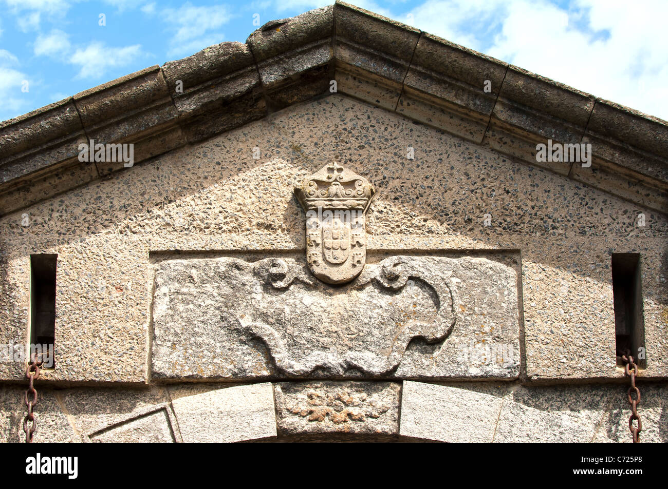 Haupteingang der alten Stadt Colonia del Sacramento, Uruguay Stockfoto